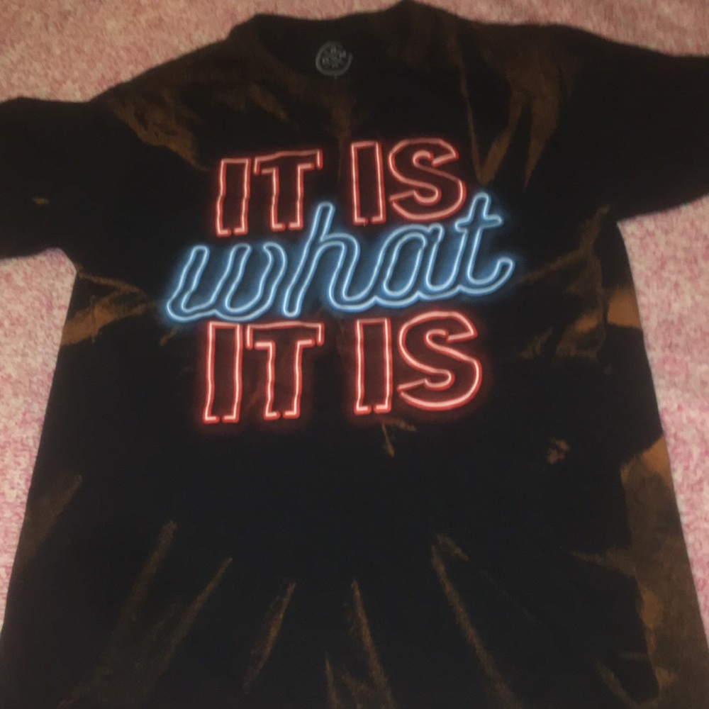 “ IT IS WHAT IT IS” bleached tshirt